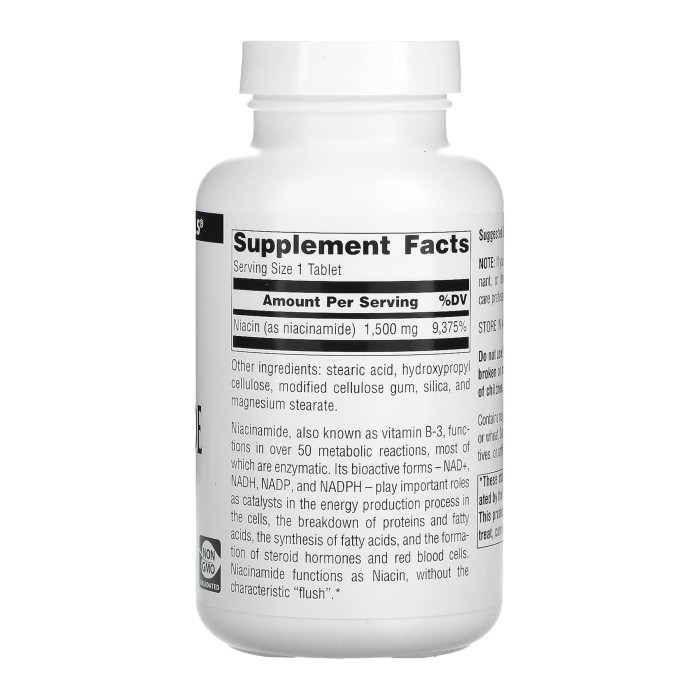 Source Naturals Niacinamide B-3 1500 mg - 100 tabs