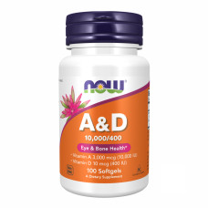 Now Foods A & D 10000/400 - 100 sgels
