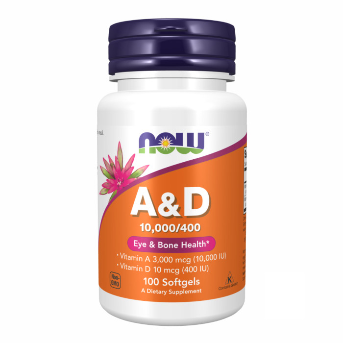 Now Foods A & D 10000/400 - 100 sgels