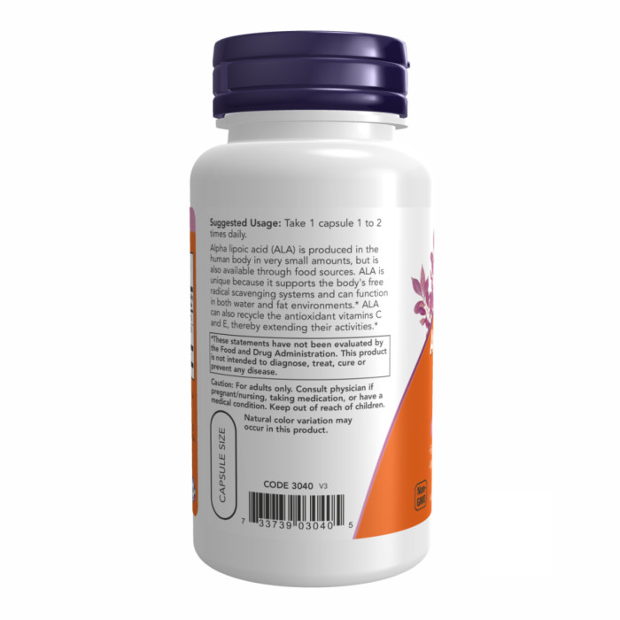 Now Foods Alpha Lipoic Acid 100mg - 60vcaps