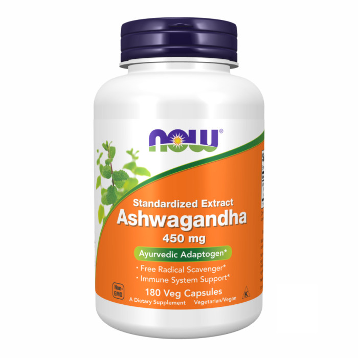 Now Foods Ashwagandha 450 mg - 180 vcaps