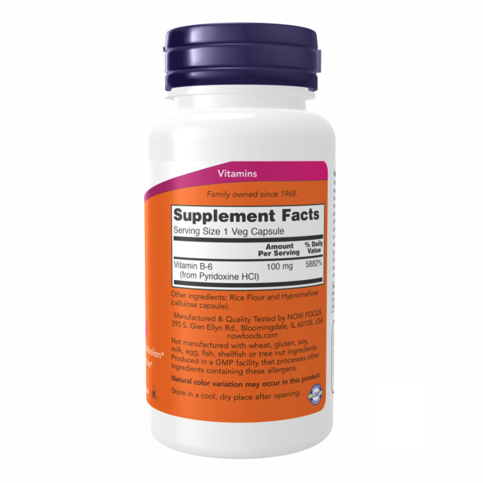 Now Foods B-6 100mg - 100 caps