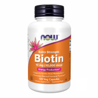 Now Foods BIOTIN 10mg (10,000mcg) - 120 vcaps