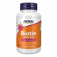 Now Foods BIOTIN 5000mcg - 120 vcaps