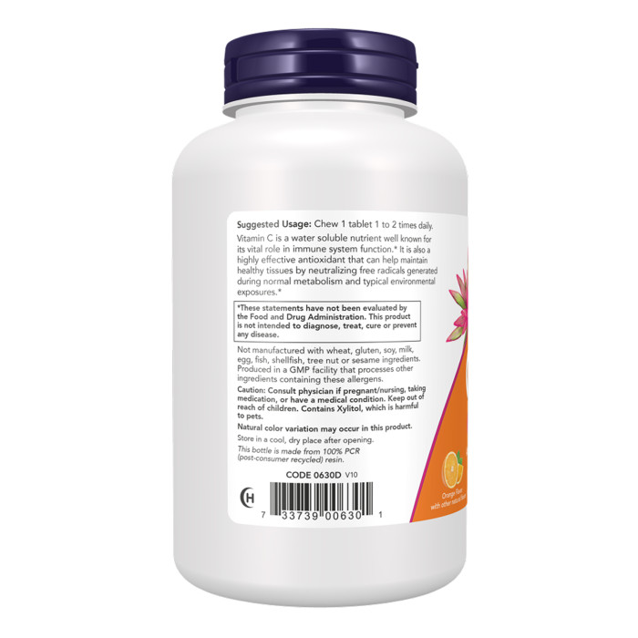 Now Foods C-500 Chew Orange - 100 tabs