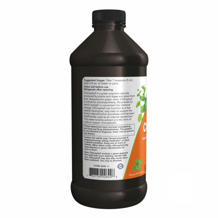 Now Foods Chlorophyll Liquid Mint - 16 oz