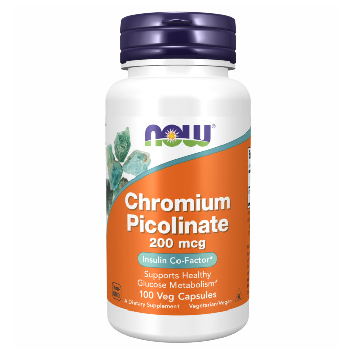 Now Foods Chromium Picolinate 200mcg - 100caps