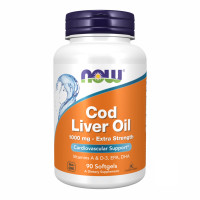 Now Foods Cod Liver Oil 1000mg - 90 sgels