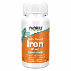 Now Foods Iron 36mg Ferrochel - 90 vcaps