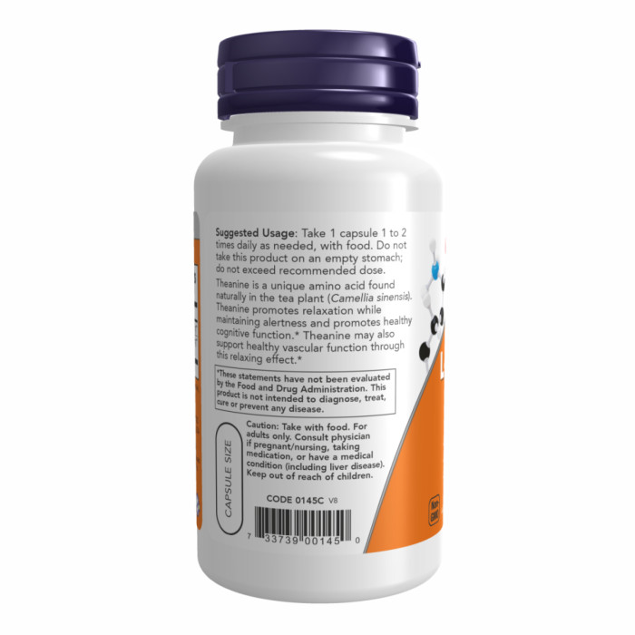 Now Foods L-Theanine 100mg - 90 vcaps