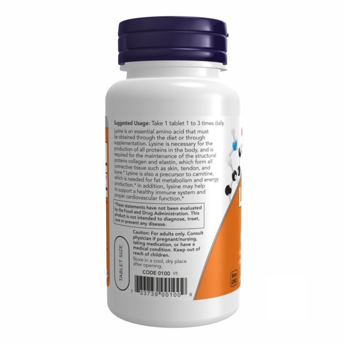 Now Foods LYSINE 500mg - 100 tabs