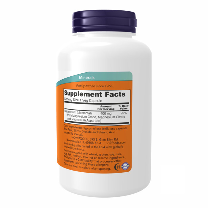 Now Foods Magnesium 400mg - 180 vcaps