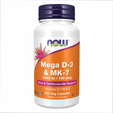 Now Foods MEGA D-3 & MK-7 - 120 vcaps