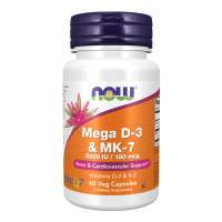 Now Foods MEGA D-3 & MK-7 - 60 vcaps