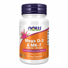 Now Foods MEGA D-3 & MK-7 - 60 vcaps