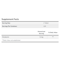Now Foods Melatonin 5 mg - 120 tabs