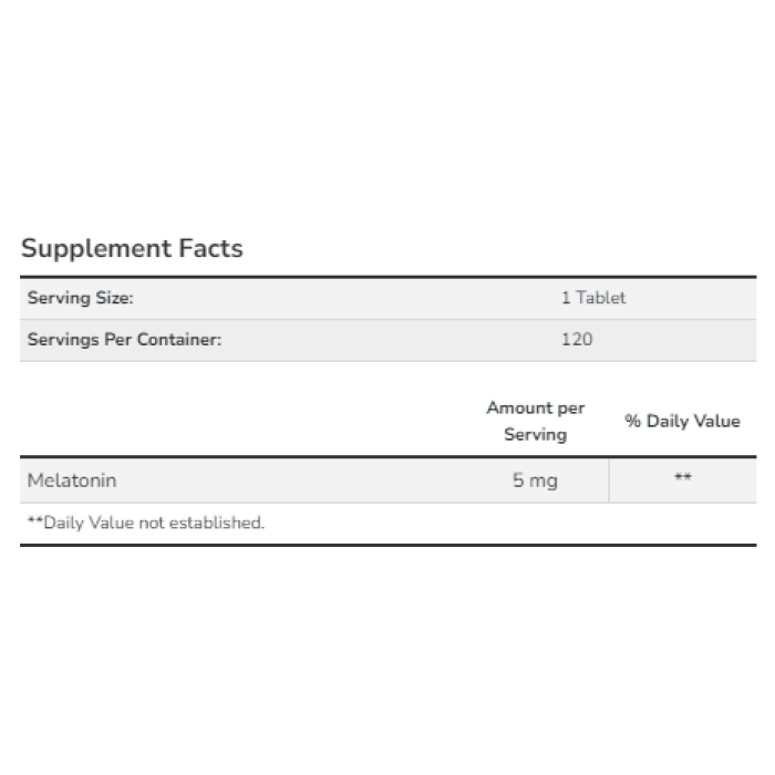 Now Foods Melatonin 5 mg - 120 tabs