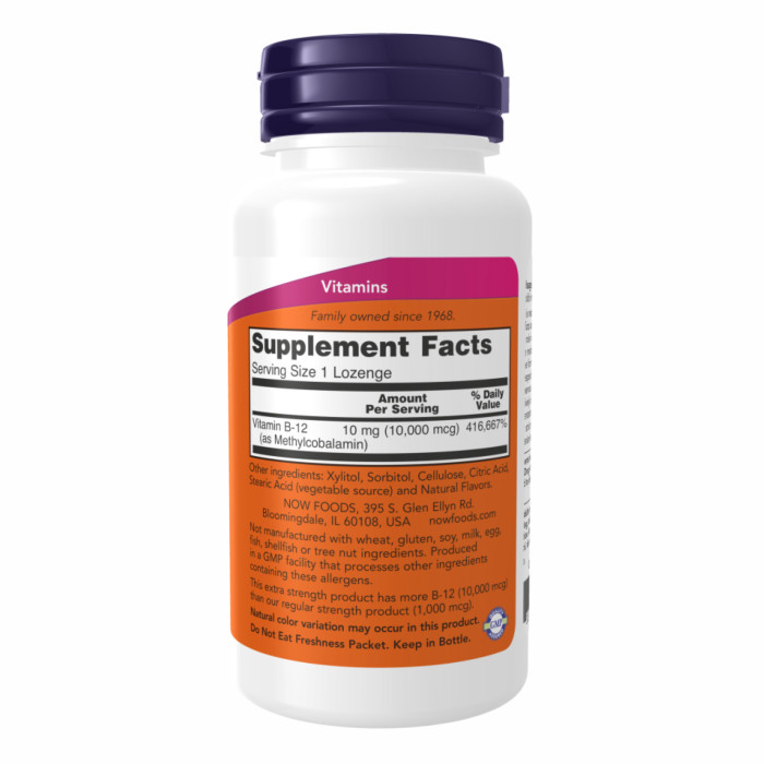 Now Foods Methyl B-12 10000mcg - 60 lozenges
