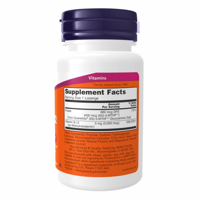 Now Foods Methyl B-12 5000mcg - 120 lozenges