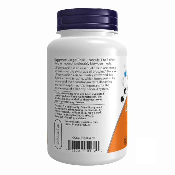 Now Foods L-Phenylalanine 500mg - 120 vcaps
