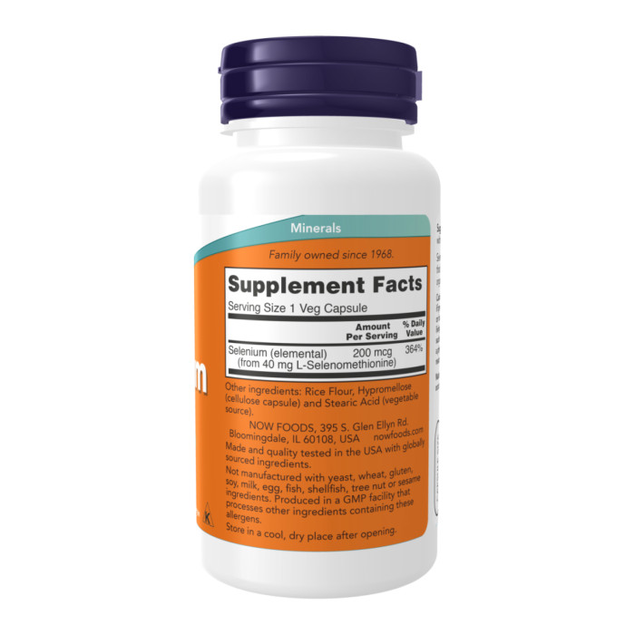 Now Foods Selenium 200mcg - 180 Vcaps