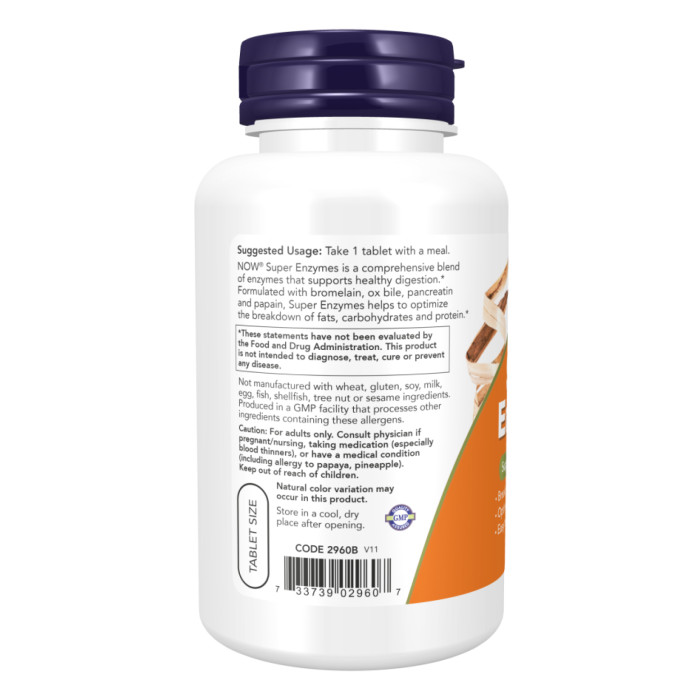 Now Foods Super Enzymes - 180 tabs