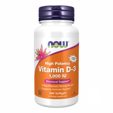 Now Foods VIT D-3 1000 IU - 360 sgels