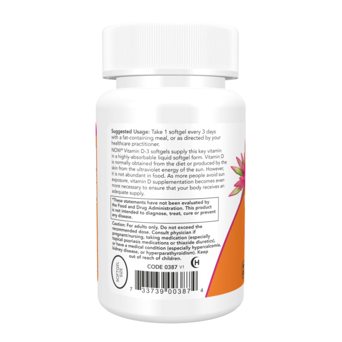 Now Foods VIT D-3 10,000 IU - 240 sgels
