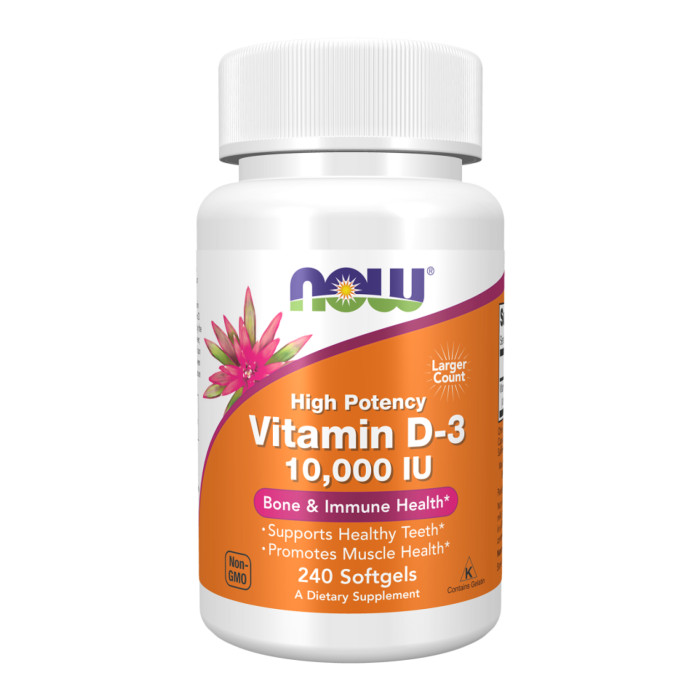 Now Foods VIT D-3 10,000 IU - 240 sgels