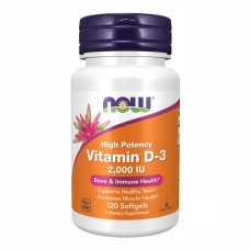 Now Foods VIT D-3 2000 IU - 120 sgels