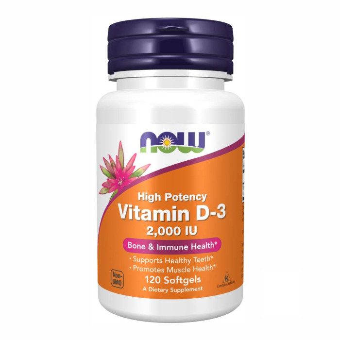 Now Foods VIT D-3 2000 IU - 120 sgels