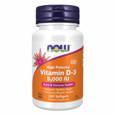 Now Foods VIT D-3 5000 IU - 240 sgels
