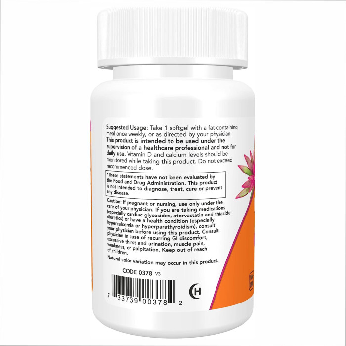 Now Foods VIT D-3 50,000 IU - 50 sgels