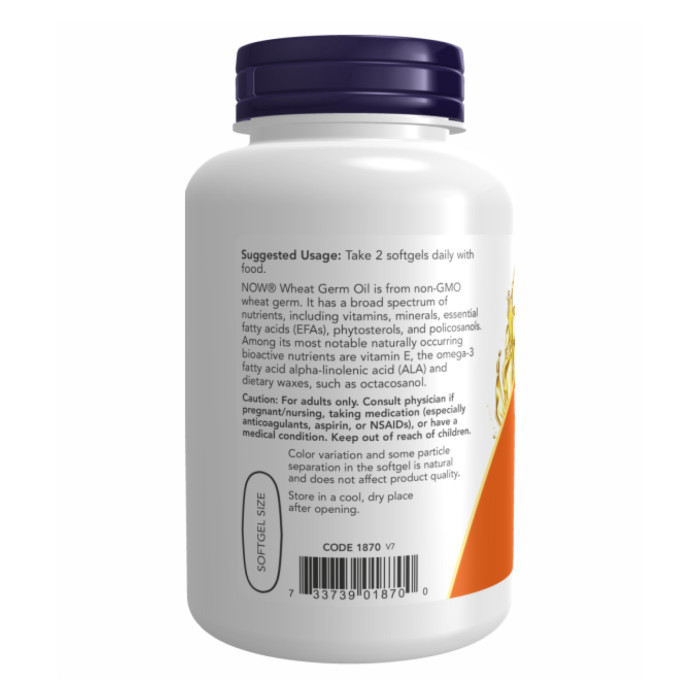 Now Foods Wheat Germ Oil 1130mg - 100 sgels