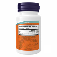 Now Foods Zinc Gluconate 50 mg - 250 tabs