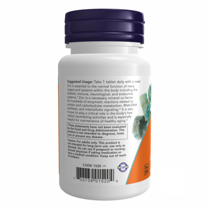 Now Foods Zinc Gluconate 50 mg - 250 tabs
