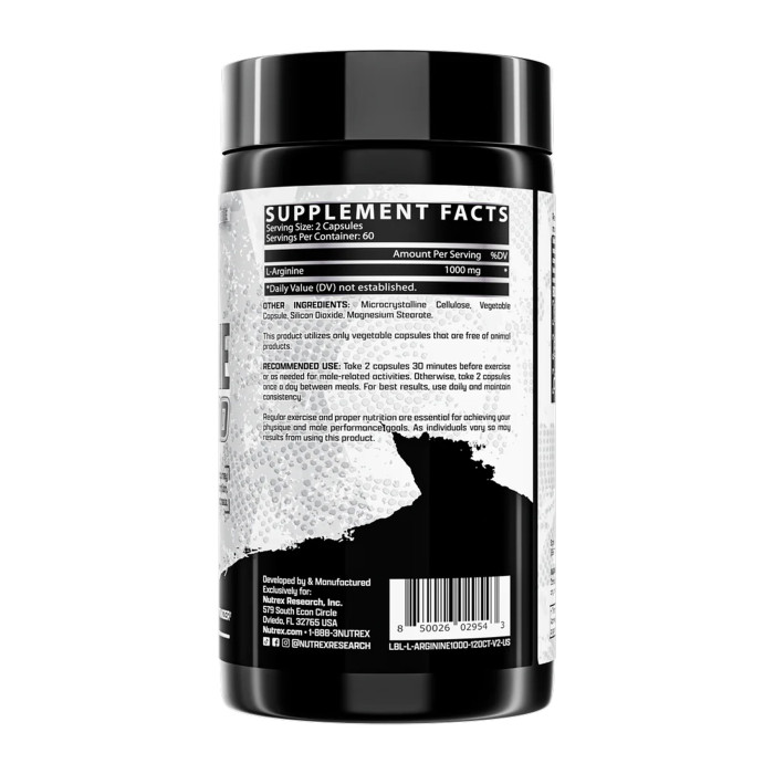 Nutrex L-Arginine 1000 - 120ct