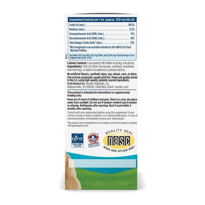 Nordic Naturals Omega-3 Cat - 60 ml