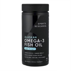 Sport Research Omega-3 Fish Oil Alaska 1250mg - 180 softgels