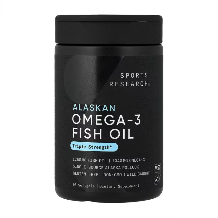 Sport Research Omega-3 Fish Oil Alaska Pollock 1250mg - 90 softgels
