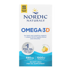 Nordic Naturals Omega-3D - 60 softgels