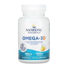 Nordic Naturals Omega-3D - 60 softgels