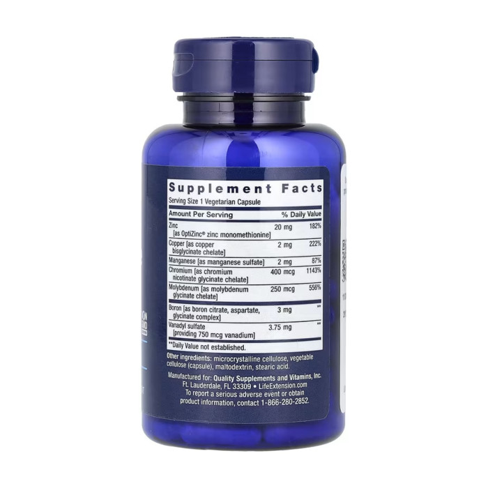 Life Extension Only Trace Minerals - 90 vcaps