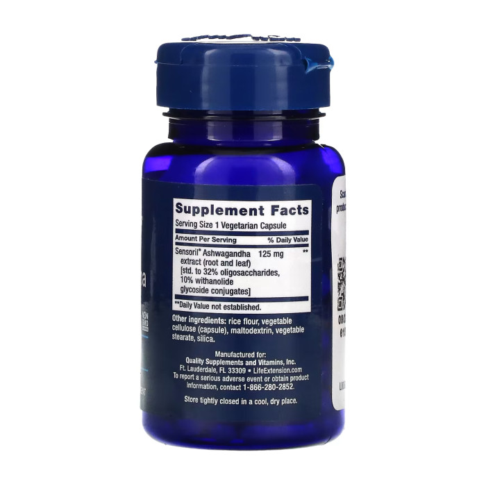 Life Extension Optimized Ashwagandha - 60 vcaps