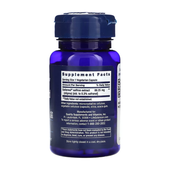Life Extension Optimized Saffron - 60 vcaps