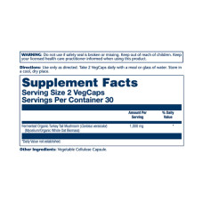 Solaray Org Grown Fermented Turkey Tall 500mg - 60 vcaps