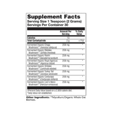 Solaray Organic Fermented Mushroom Complete 2000mg - 60g (Пошкоджена етикетка)