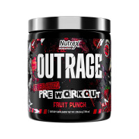 Nutrex Outrage High‑Stim Pre‑Workout - 30 servings Fruit Punch