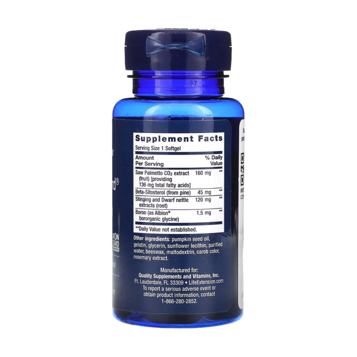 Life Extension PalmettoGuard® Saw Palmetto/Nettle Root Formula with Beta-Sitosterol - 60 softgels