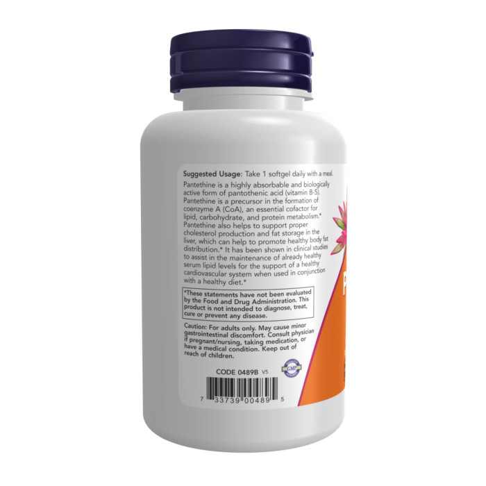 Now Foods Pantethine 600mg - 60 softgels
